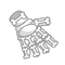 Image:Gantelet gauche en os.gif