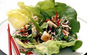 Spicy herring salad