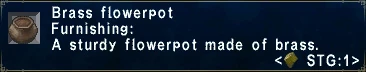 Brass Flowerpot