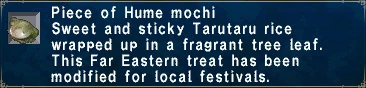 A piece of Hume mochi