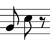 Eighth notes and rest