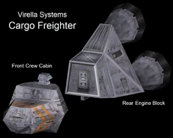 Cargo Freighter Isometric