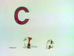 Letter C toon
