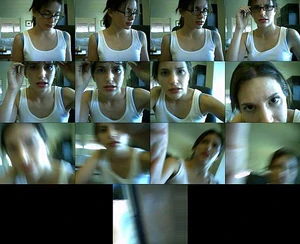 Various shots of Dana taken through her webcam by Melissa.