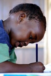 Child with pencil