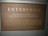 Plaque USS Enterprise (NX-01)