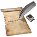 Quill writing
