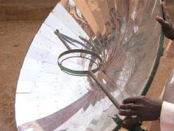 Parabolic cooker in Mali