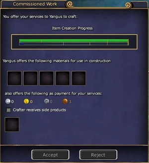 What the crafter sees.