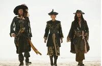Jack Sparrow, Hector Barbossa, And Elizabeth Swann
