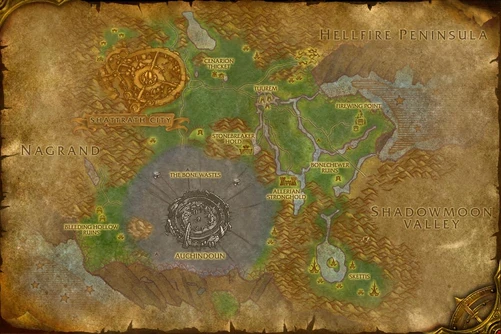 World+of+warcraft+map+outland