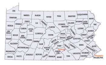 Pennsylvania-counties-map