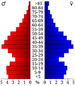 USA Cheatham County, Tennessee.csv age pyramid