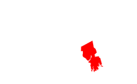 Map of Massachusetts highlighting Bristol County