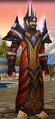 A human wearing Vengeful Gladiator's Regalia