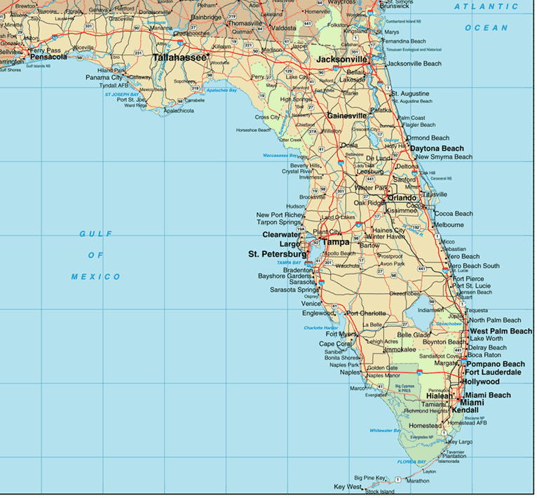 map of florida east coast beach towns 25 Awesome Map Of Florida West Coast Beaches map of florida east coast beach towns