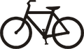 USDOT highway sign bicycle symbol - black.svg