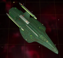 Romulan cargo ship image.
