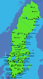 Map of Sweden