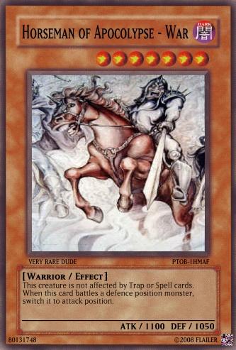 Horseman of the Apocolypse - War