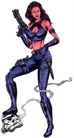 A female Zeltron