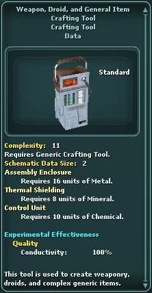 WeaponDroidAndGeneralItemCraftingTool