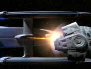 USS Lakota fires on the Defiant-4