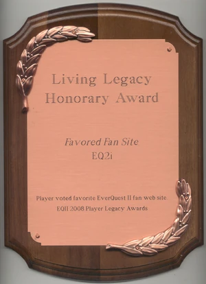 EQ2i FanFaire 2008 award.jpg