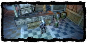 Geralt with mysterious man