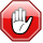 Stop hand nuvola