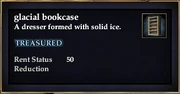 Glacial bookcase