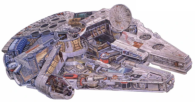 Archivo:Millennium Falcon Cross-Section.JPG