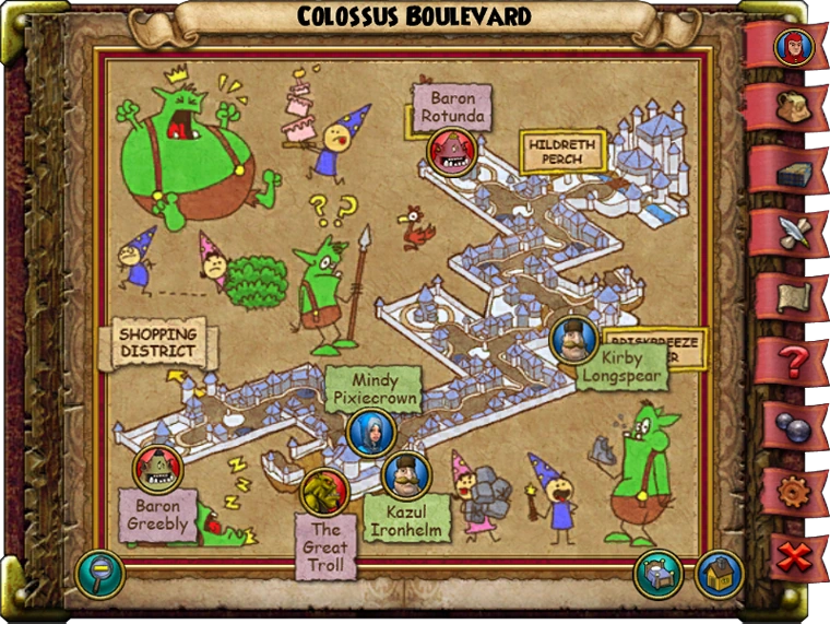 Colossus Boulevard Map