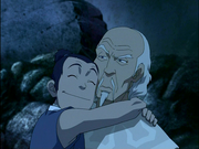 Sokka hugs Pakku