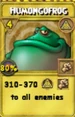 Humongofrog Treasure Card