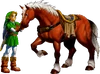 Link and Epona (Ocarina of Time)