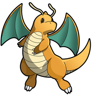 dragonite and trainer