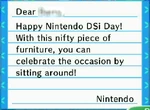 The Nintendo DSi Bench letter