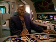 Sisko am Pilotenpult