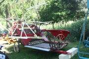 Reaper-binder (unknown make) at Woolpit 09 - IMG 1184