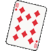 Standard 75x75 collect cards diamonds 10 01