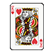 Standard 75x75 collect cards hearts king 01