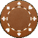 Standard 75x75 collect pokerchip brown 01