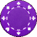 Standard 75x75 collect pokerchip purple 01