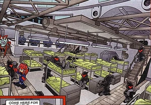 DEL's barracks