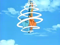 EP413 Charizard usando movimiento sísmico