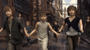 Children running