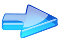 Blue Glass Arrow.svg