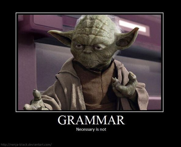 Grammar Demotivational