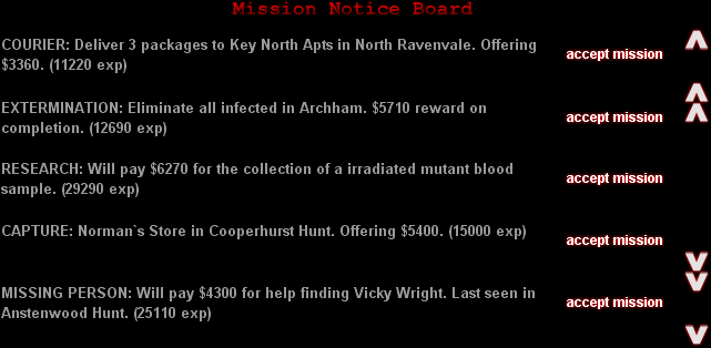 "Mission Notice Board"